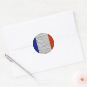 franse vlag ronde sticker (Envelop)