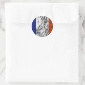 franse vlag ronde sticker (Tas)