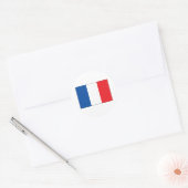 Franse vlag ronde sticker (Envelop)