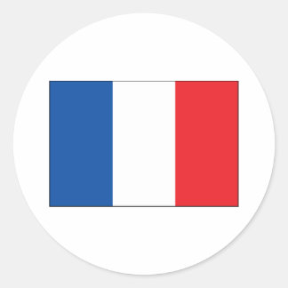 Franse vlag ronde sticker