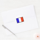 Franse vlag ronde sticker (Envelop)