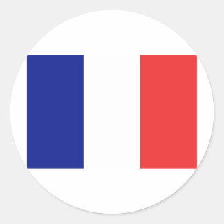 Franse vlag ronde sticker