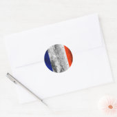 franse vlag ronde sticker (Envelop)