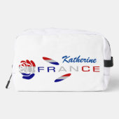 Franse vlag Roos gepersonaliseerd Toilettasje (Achterkant)