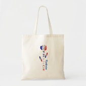 Franse vlag Roos gepersonaliseerd Tote Bag (Voorkant)