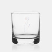 Franse vlag Roos gepersonaliseerd Whisky Glas (Achterkant)