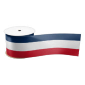 Franse vlag satijnen lint (Spoel)