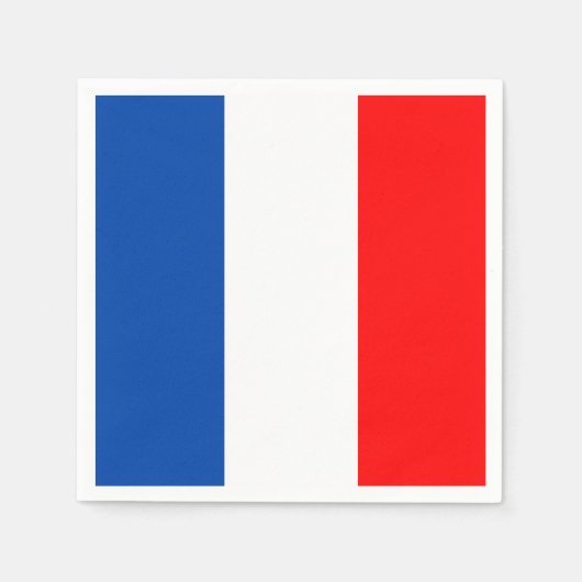 Franse vlag servet (Voorkant)