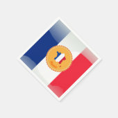 Franse vlag servet (Hoek)