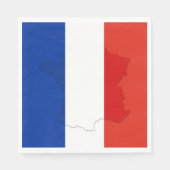 Franse vlag servet (Voorkant)