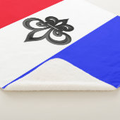 Franse vlag sherpa deken (3/4)