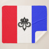 Franse vlag sherpa deken (Voorkant (horizontaal))