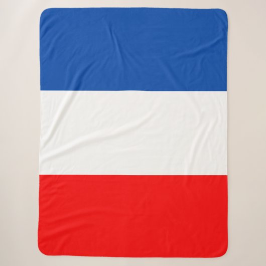 Franse vlag sherpa deken (Voorkant)