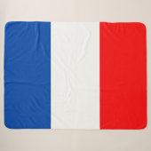 Franse vlag sherpa deken (Voorkant (horizontaal))