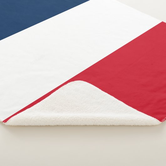 Franse vlag sherpa deken (3/4)