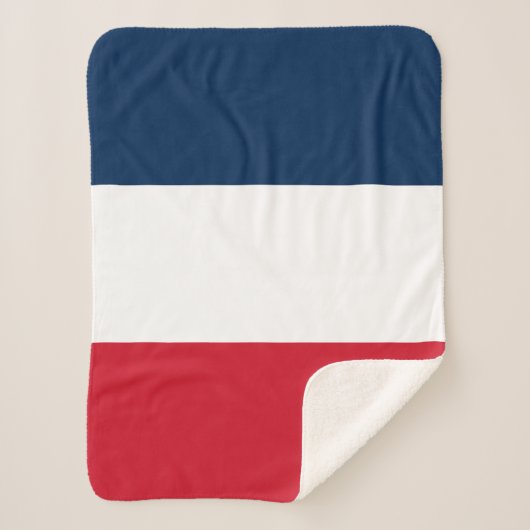 Franse vlag sherpa deken (Voorkant)