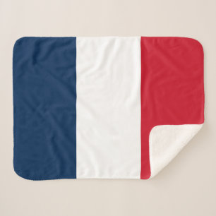 Franse vlag sherpa deken