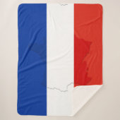 Franse vlag sherpa deken (Voorkant)