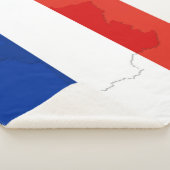 Franse vlag sherpa deken (3/4)
