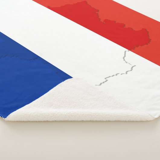Franse vlag sherpa deken (3/4)