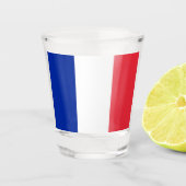 Franse vlag shot glas (Voorkant)