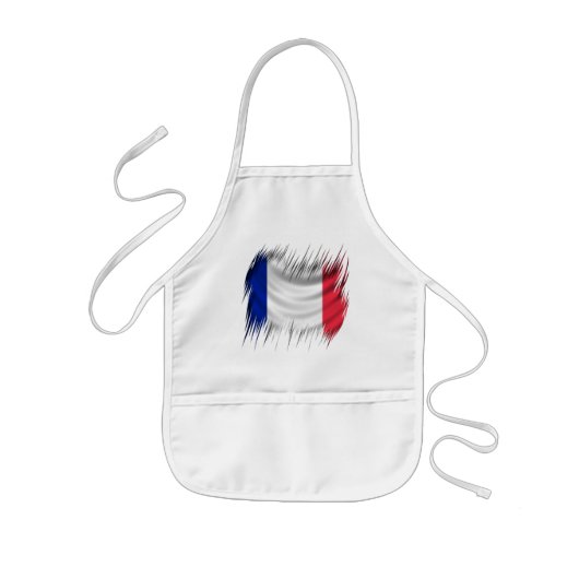 Franse vlag Shredders Kinder Schort (Voorkant)