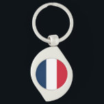 Franse Vlag Sleutelhanger<br><div class="desc">De nationale vlag van Frankrijk.</div>