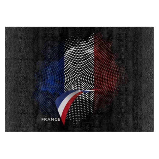 Franse vlag snijplank (Voorkant)