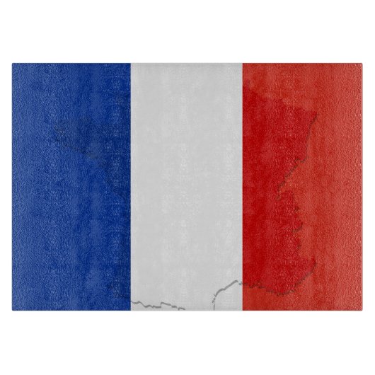 Franse vlag snijplank (Voorkant)