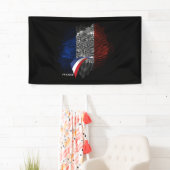 Franse vlag spandoek (Insitu)