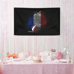 Franse vlag spandoek