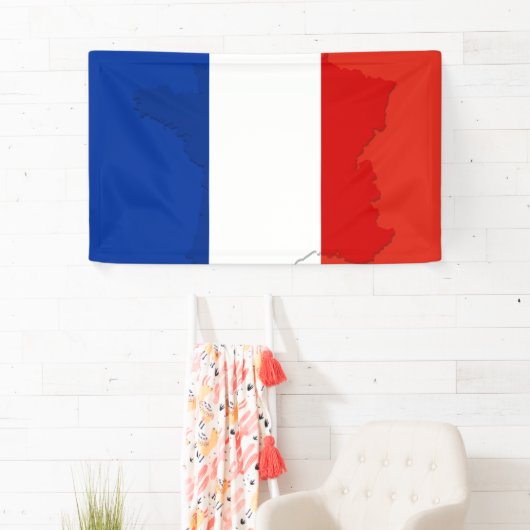 Franse vlag spandoek (Insitu)