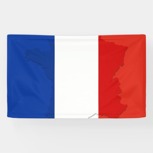 Franse vlag spandoek (Horizontaal)