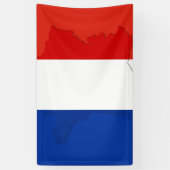 Franse vlag spandoek (Verticaal)