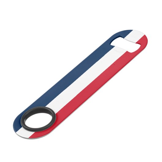 Franse vlag speed flessenopener (Achterkant Gekanteld)