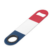 Franse vlag speed flessenopener (Voorkant Gekanteld)