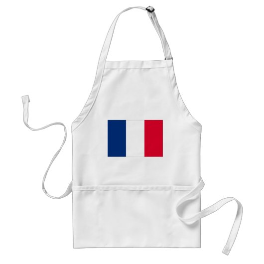 Franse vlag standaard schort (Voorkant)