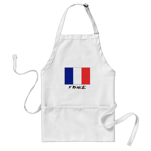 Franse vlag standaard schort (Voorkant)