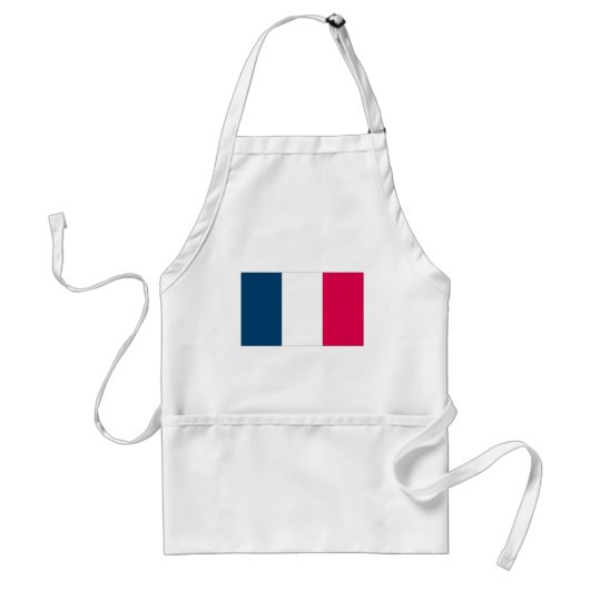 Franse vlag standaard schort (Voorkant)