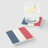 Franse vlag stenen onderzetter (Zijkant)