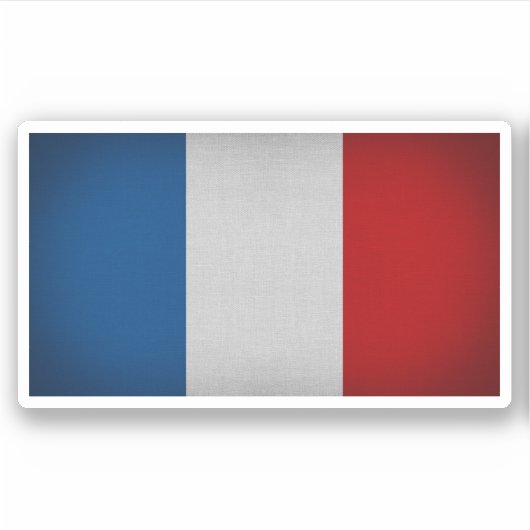 Franse vlag Sticker (Voorkant)