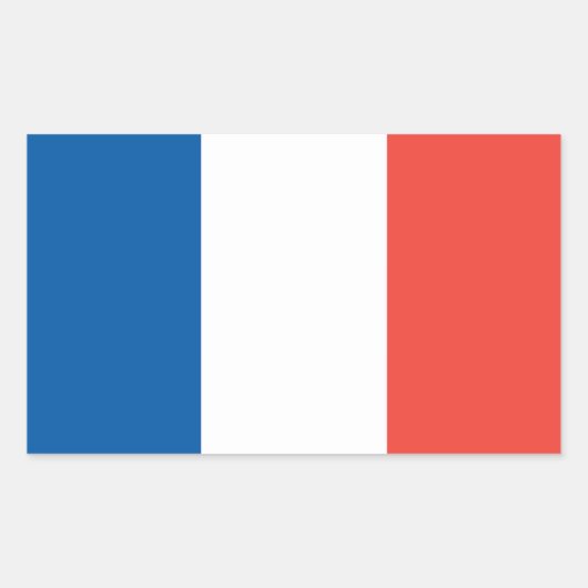 Franse Vlag Sticker (Voorkant)