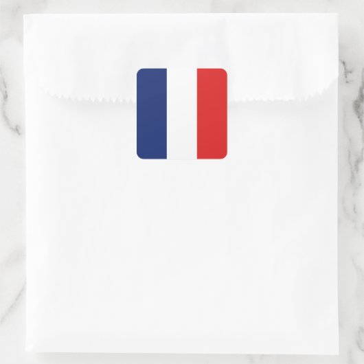 Franse vlag Sticker (Tas)