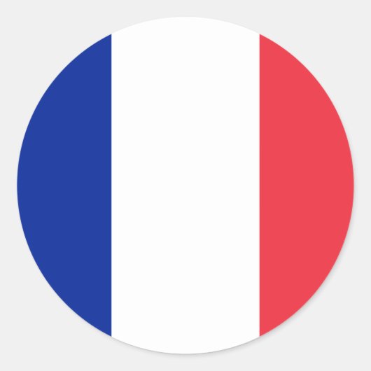 Franse vlag Sticker (Voorkant)