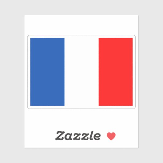 Franse vlag sticker (Vel)