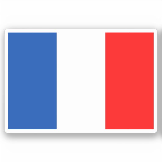 Franse vlag sticker (Voorkant)