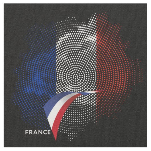 Franse vlag stof (Close Up)