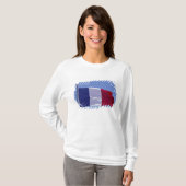 Franse vlag t-shirt (Voorkant volledig)