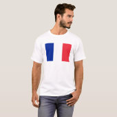 Franse vlag t-shirt (Voorkant volledig)