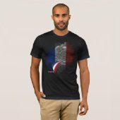 Franse vlag t-shirt (Voorkant volledig)